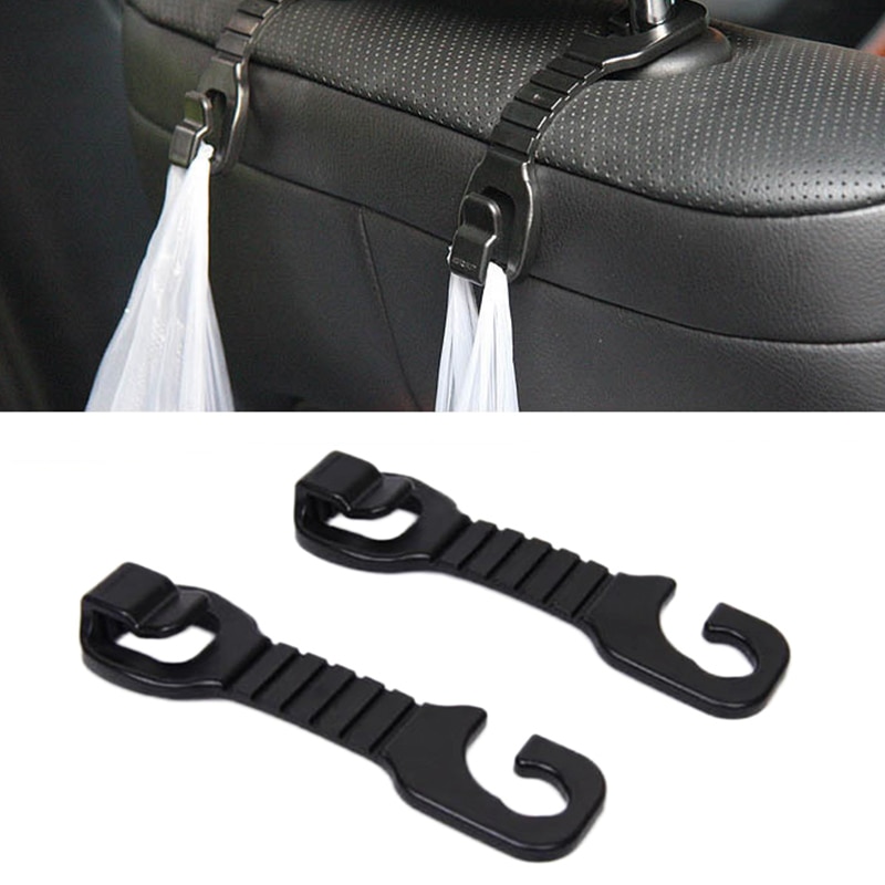 2PCS Car Seat Back Hook Automobiles Headrest Mount Storage Hooks Headrest Hanger Bag Holder Car Interior Accessories