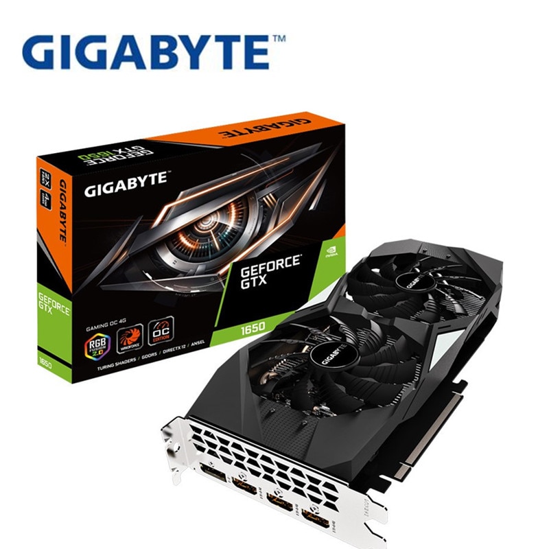 shop with crypto buy Gigabyte GTX1650 4G GAMING OC overclocking game alone 1650 graphics card DDR5 pay with bitcoin