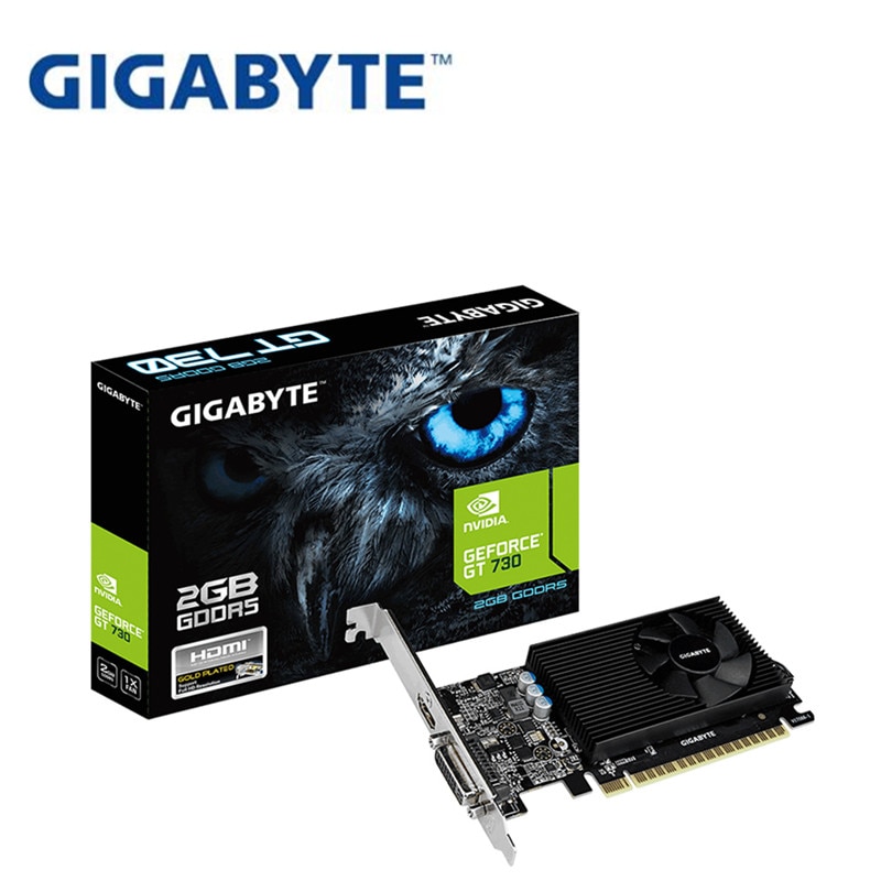 shop with crypto buy Gigabyte GV-N710D5-2GL GT710 2G D5 half-height card Desktop computer 1U2U server graphics card pay with bitcoin