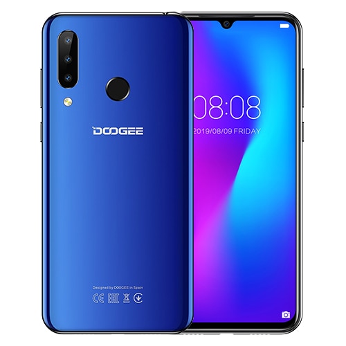 shop with crypto buy DOOGEE N20 Mobilephone Fingerprint 6.3inch FHD+ Display 16MP Triple Back Camera 64GB 4GB MT6763 Octa Core 4350mAh Cellphone LTE pay with bitcoin