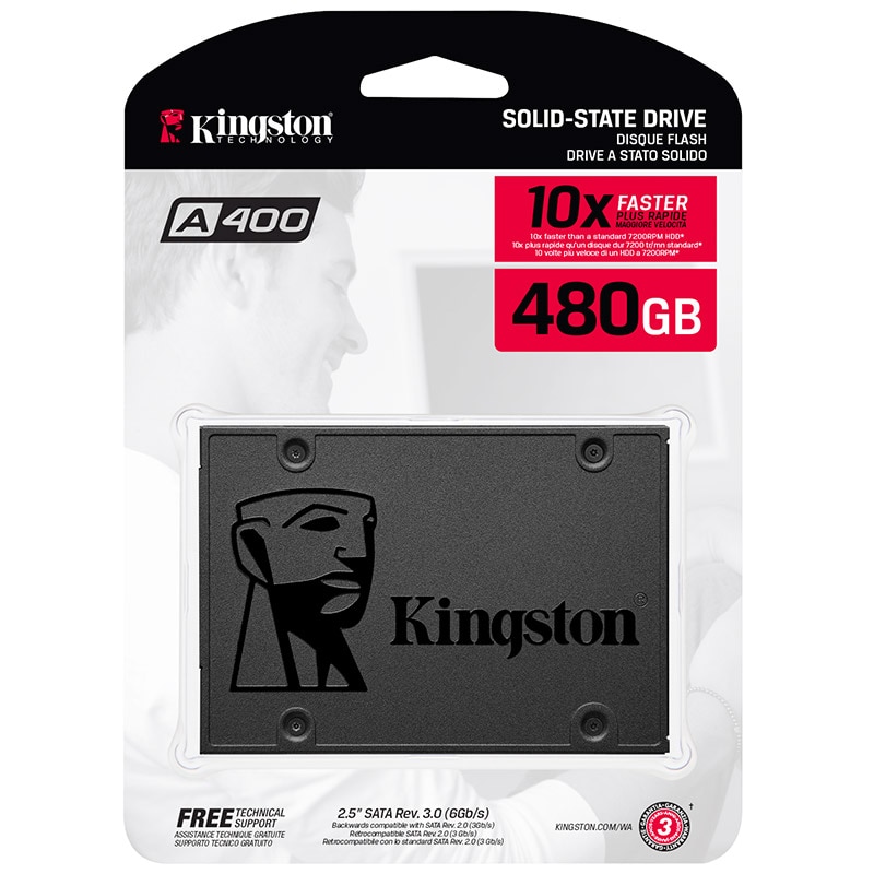 shop with crypto buy Kingston SATA 3 SSD 240GB 480GB 120GB Internal Solid State Drive 2.5 Inch SATAIII Hard Disk HDD SSD Laptop Desktop A400 SSDs pay with bitcoin
