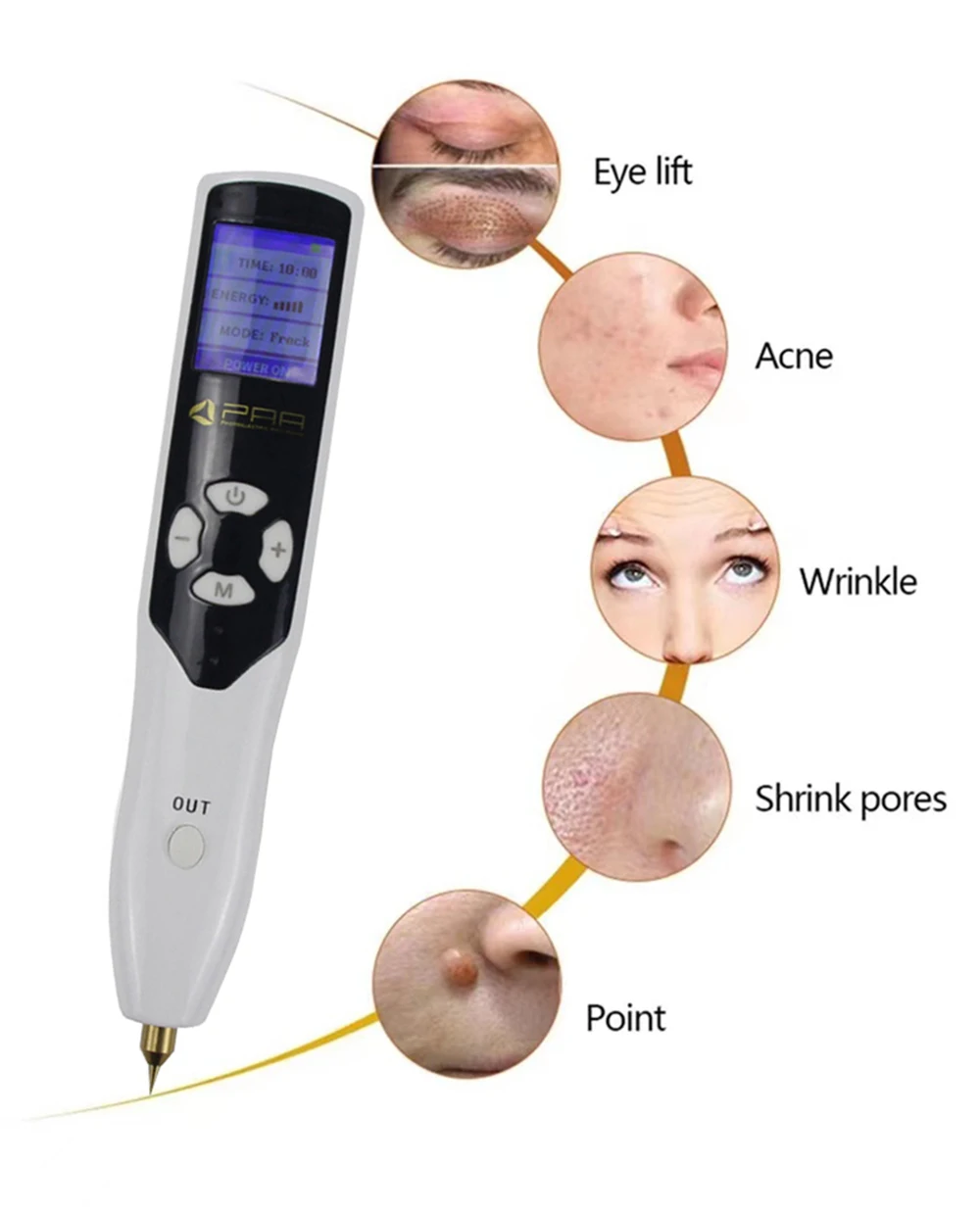 2 IN1 Professional Ozone Fibroblast Plasma Pen For Eyelid Face Lifting Wrinkle Spot Mole Freckle Removal Skin Care Anti Ageing - Image 4