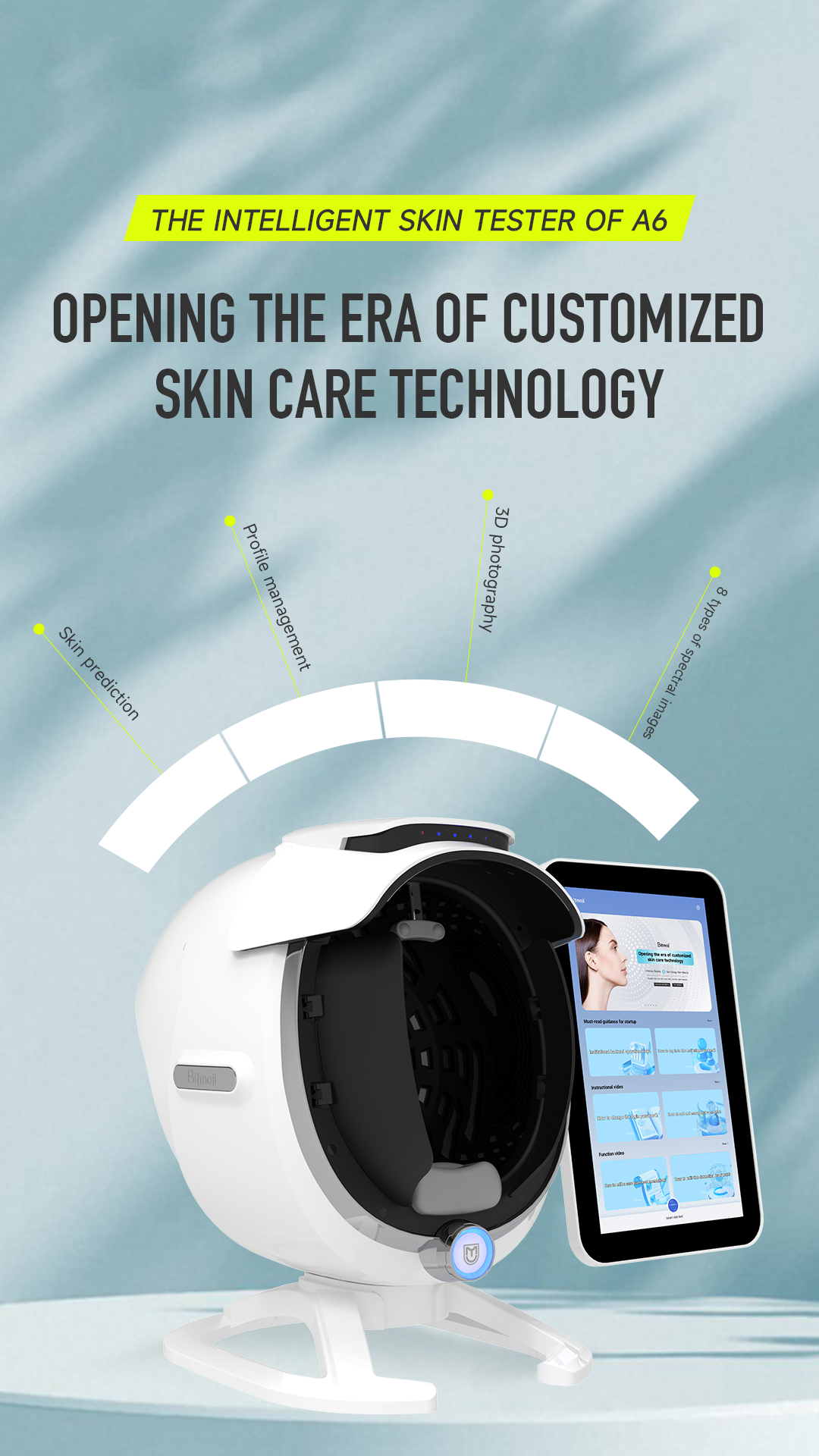 8 Spectra A6 AI Skin Analyzer Professional 3D Facial Skin Detection Machine Digital Skin Diagnosis Device Beauty Salon Skin Analysis - Image 5