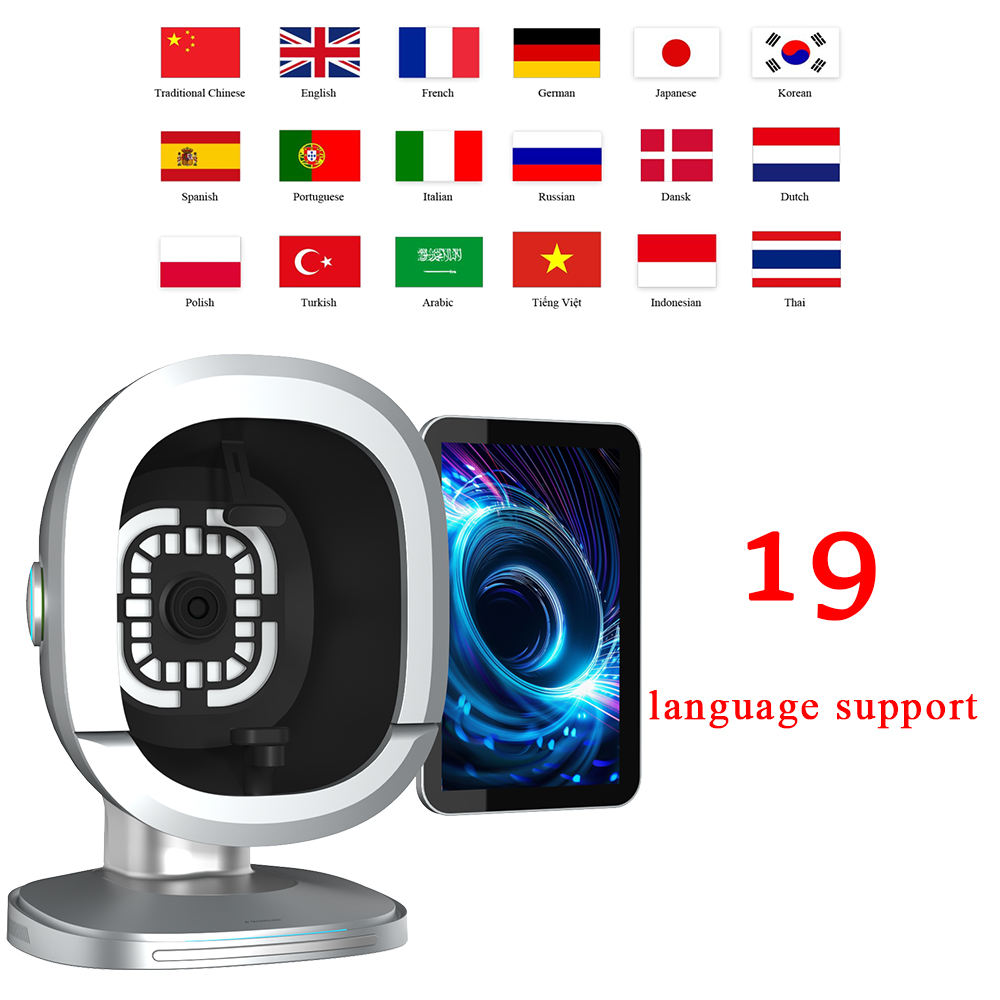 8 Spectral B3 AI Skin Analyzer 3D Shooting Skin Prediction Instrument 20 Skin Types Classification Support 19 Languages - Image 3