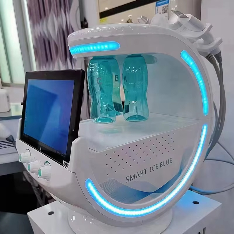Accessory 7 handles 7 in 1 Hydro facial machine Ultrasonic Skin Analyzer Skin Rejuvenation Dermabrasion Oxygen Facial Machine