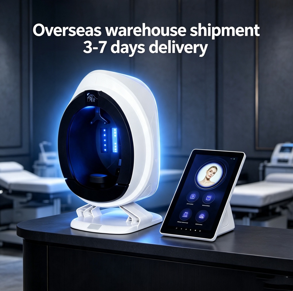 AISA Q1 Skin Analyzer X5 3D Professional Facial Skin Analyzer Machine O1 Pro AI Skin Analysis Scanner 15.6inch 10 Light Spectrum