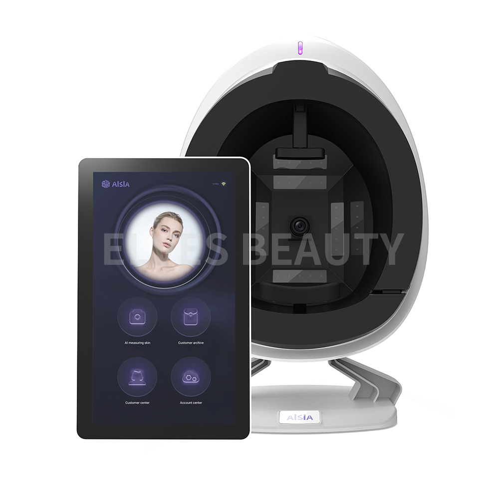 Aisia 3D Skin Analyzer Machine AI Magic Mirror 36 Million Pixels UV Pigmentations Detection Face Scanner Skin Analysis Machine