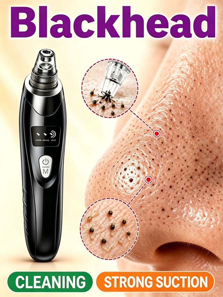 Blackhead Remover Vacuum Pore Cleaner - Electric Facial Skin Care Device for Blackhead & Acne Removal