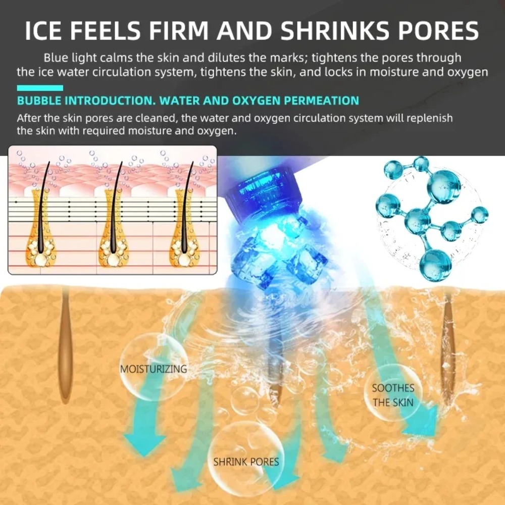 Blackhead Remover Vacuum Water Cycling Vacuum Blackhead Remover and Exfoliators Machine Skin Clean Water Vacuum Home Use - Image 6