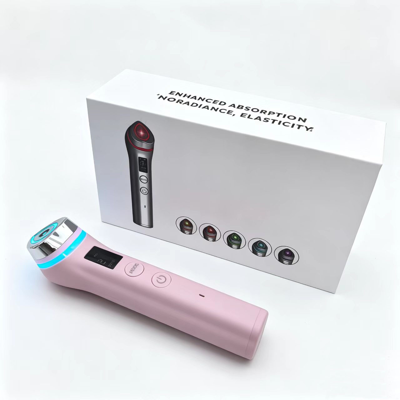 Booster Pro Led Facial Light Therapy EMS Microcurrent Facial Skin Care Facial Massager RF Facial  High Frequency Face Lifting