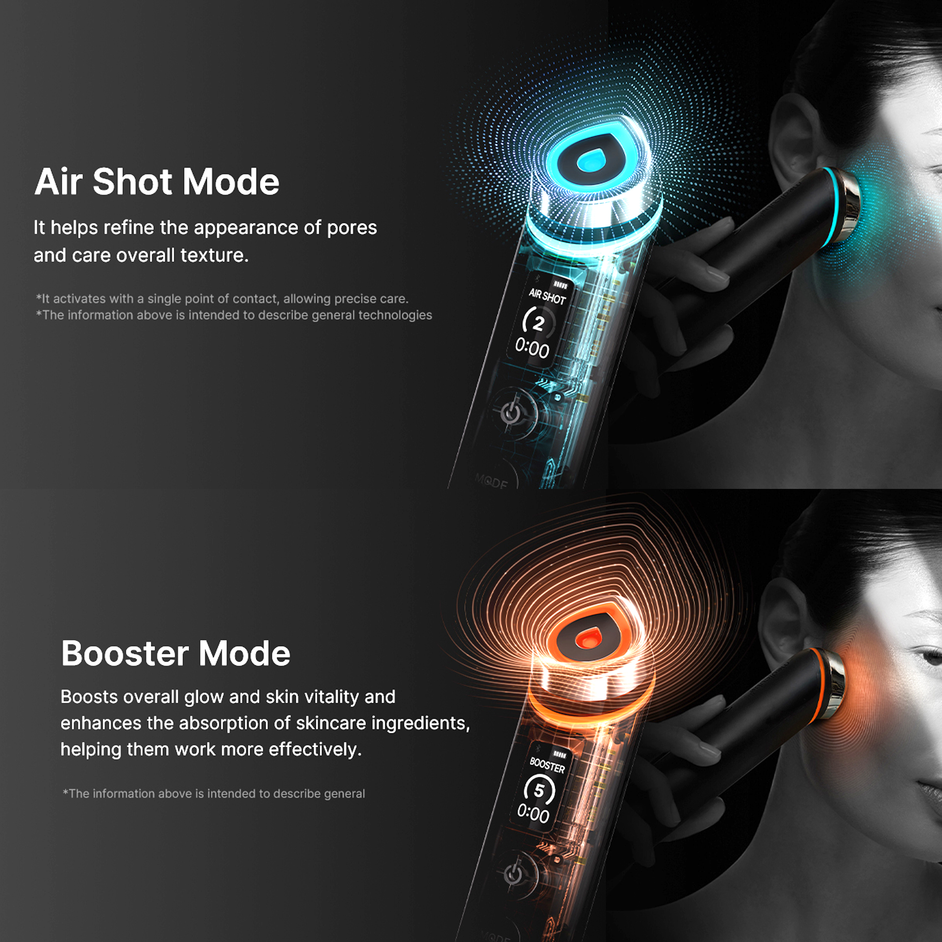 Booster Pro Led Facial Light Therapy EMS Microcurrent Facial Skin Care Facial Massager RF Facial  High Frequency Face Lifting - Image 4