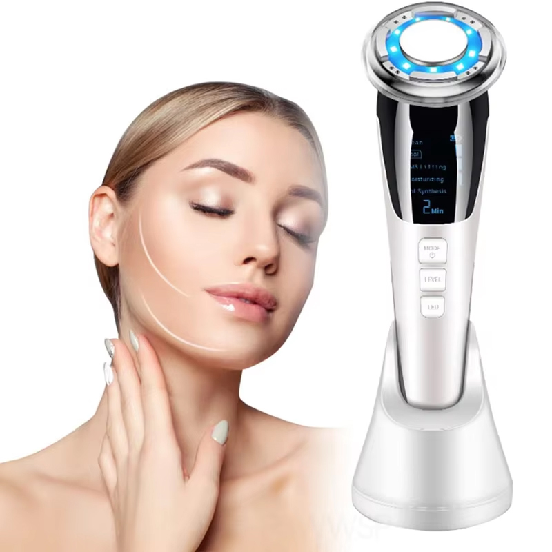 EMS Facial Massager Microcurrent Face Lifting Deep Cleaning Wrinkle Removal Cool Compress Skin Tighten Skincare Beauty Device