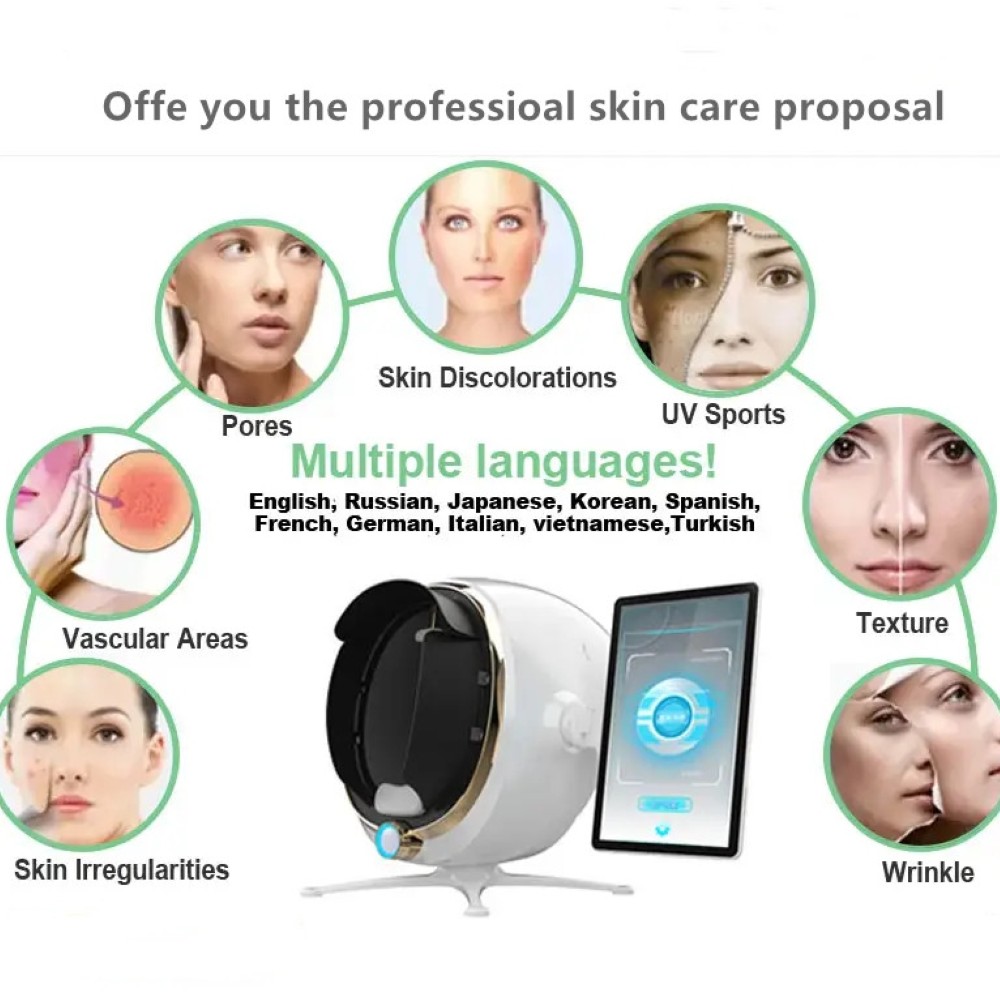 Facial AI 3D Skin Scanner Care Facial Analyzer Monitor Machine Skin Tester Facial Analyze Equipment Beauty Salon - Image 6