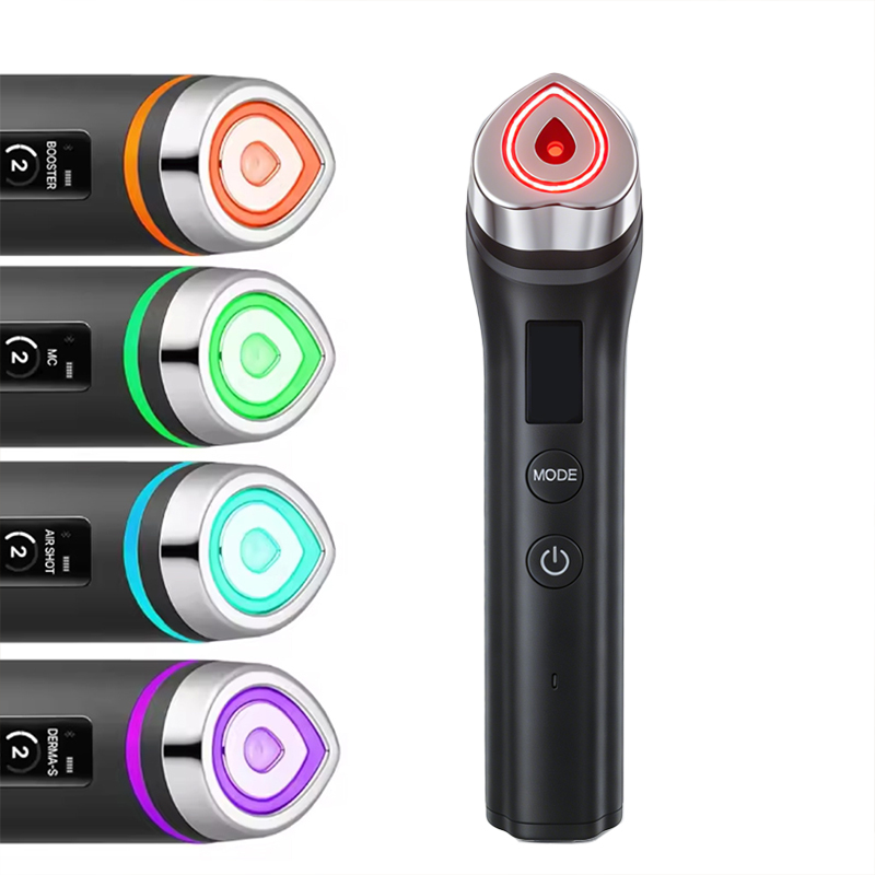 New 6 in 1 Multifunction Ager Booster Pro Skin Therapy Wand Facial Led Lights Beauty Wand Tool - Image 6