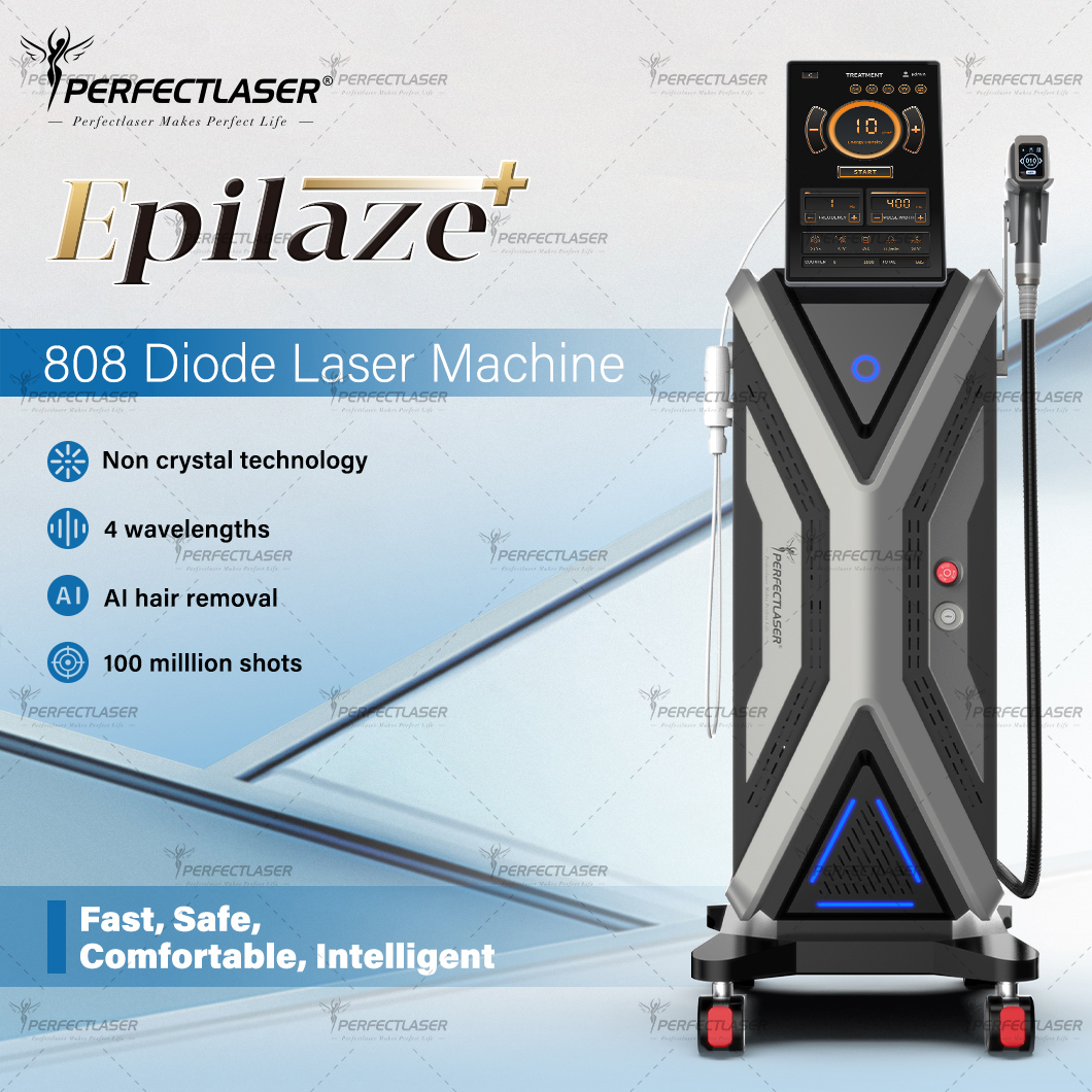 Perfect laser Diode Laser Hair Removal Machine 1800W 755nm 808nm 940nm 1064nm AI Skin Analyzer Professional Salon Beauty Device