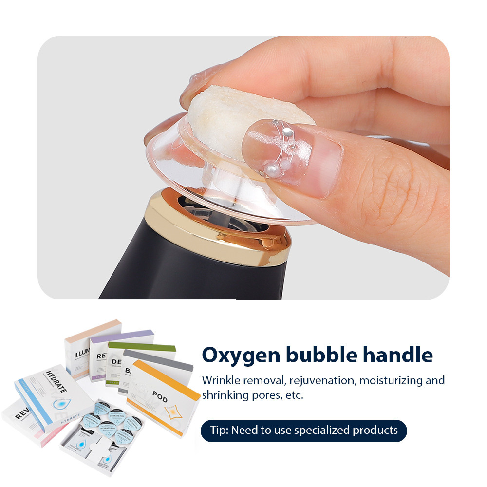 Portable Oxygen Bubble Facial Machine CO2 Bubble Pen Aqua Skin Face Cleansing SPA Beauty Device CO2 Pods Massager - Image 4