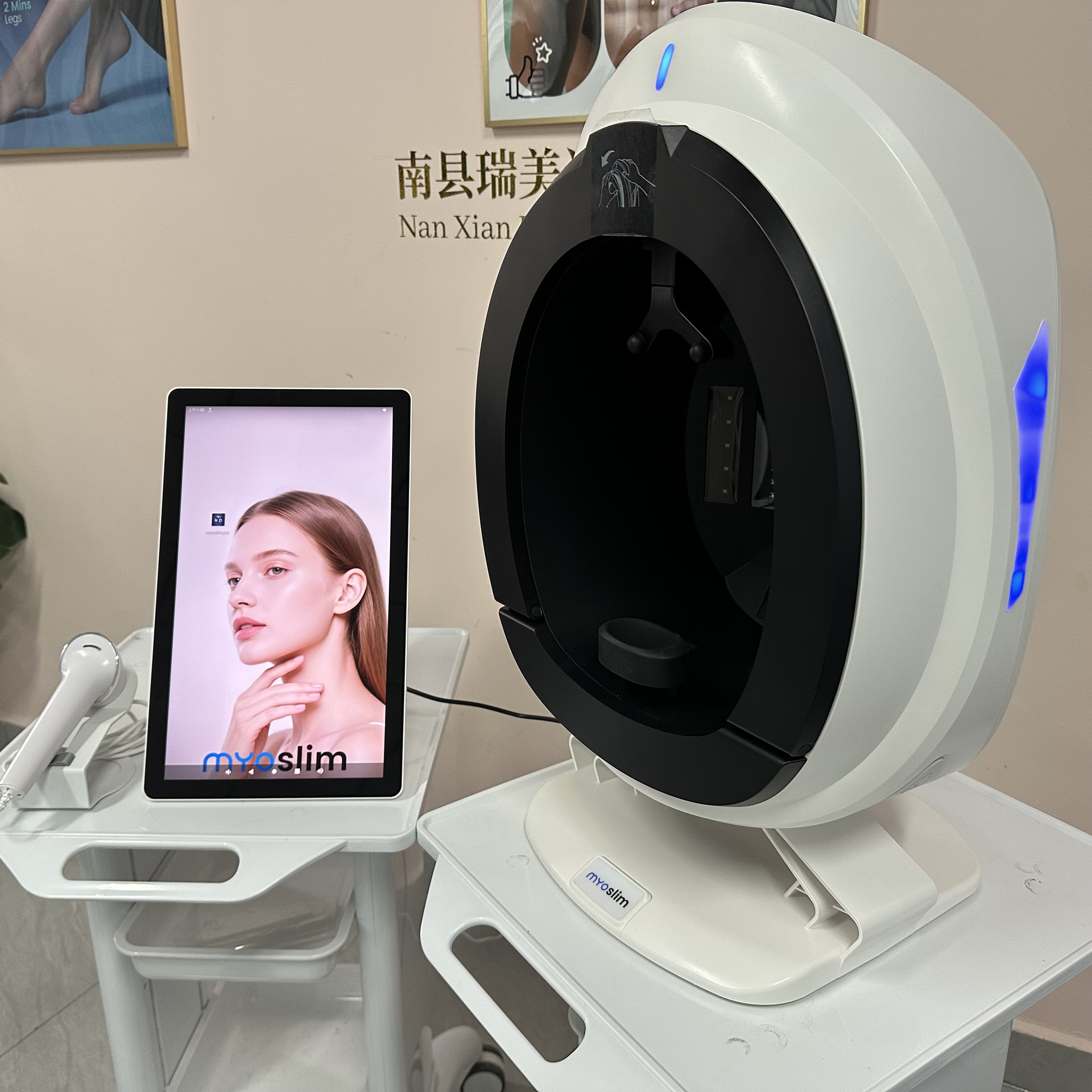 Portable Q1 Skin Care Facial Analyzer Machine Magic Mirror Face Camera Test Detector - Portable Skincare Testing Device - Image 3
