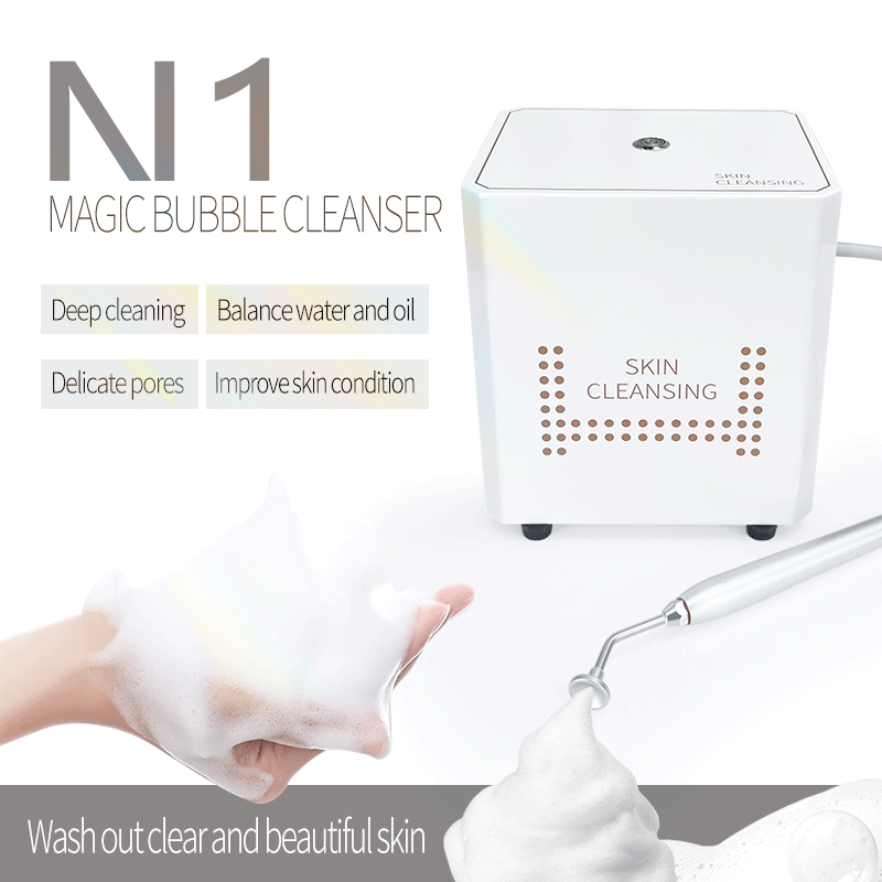 Professional Oxygen Magic Bubble Cleansing Machine Salon Skincare SPA Tool Deep Facial Cleansing Pores Water Oil Balance