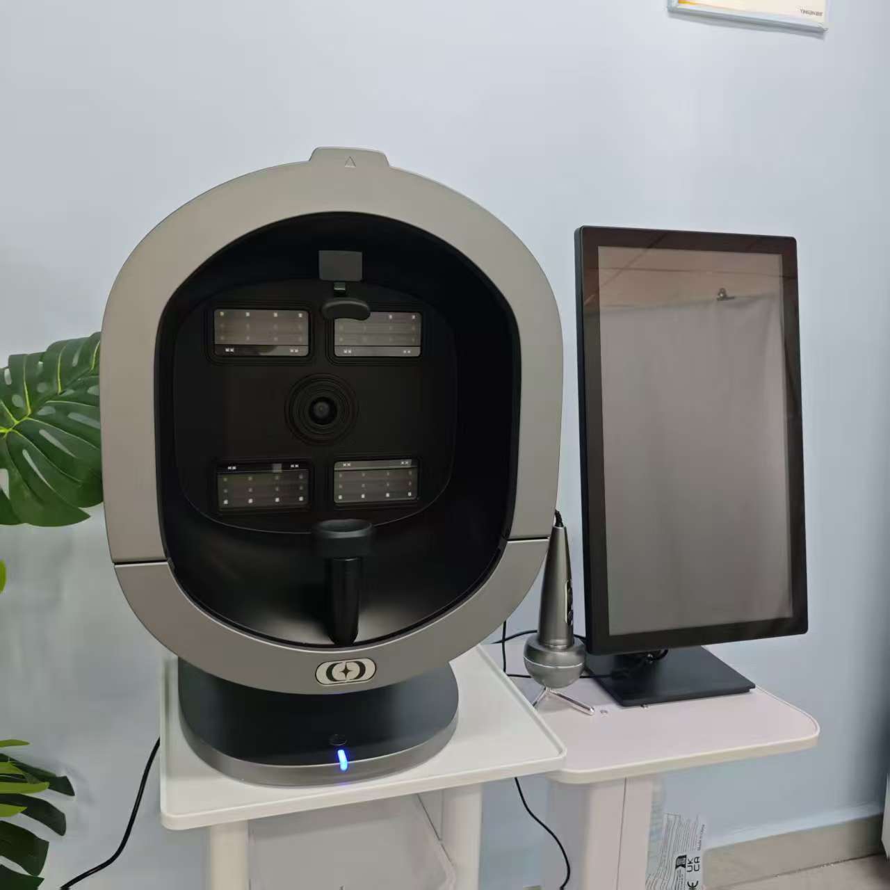 X5 Pro All In One AI Skin Scalp Analyzer 9 Spectrum Facial Scanner 3D Skin Aging Prediction Hair Follicle Detector With HD Touch