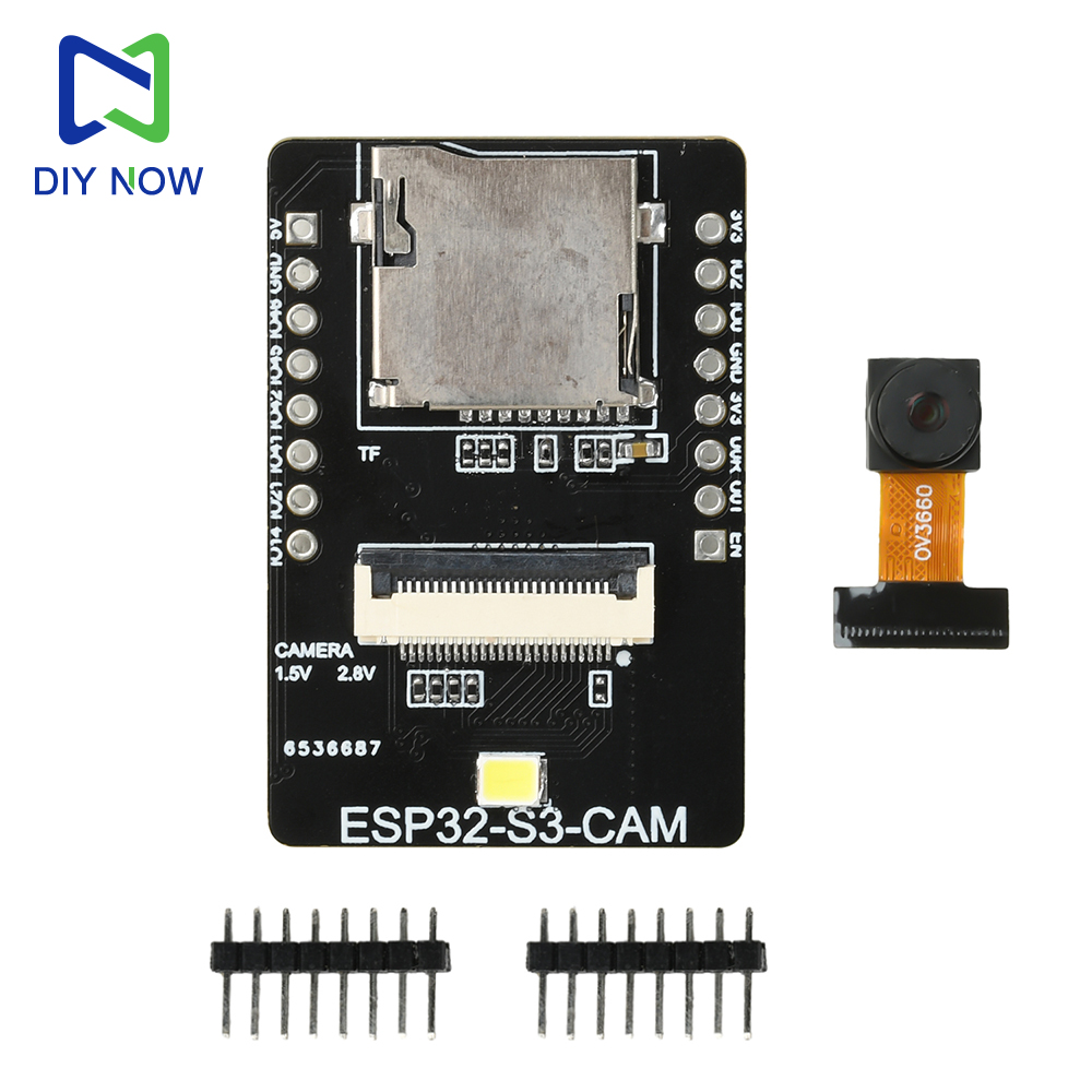 ESP32-S3-CAM WiFi Bluetooth Development Board Visual Recognition Module OV2640/OV3660 Cameras SD Card Type-C AI Vision Module