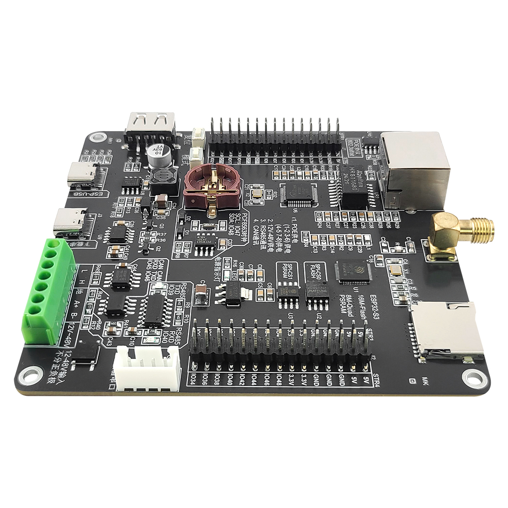 RS485 ESP32-S3 N16R8 Development Board POE Power 3DBI BT WiFi Module AI Industrial Internet of Things W5500 ETH PCF8563 TF USB
