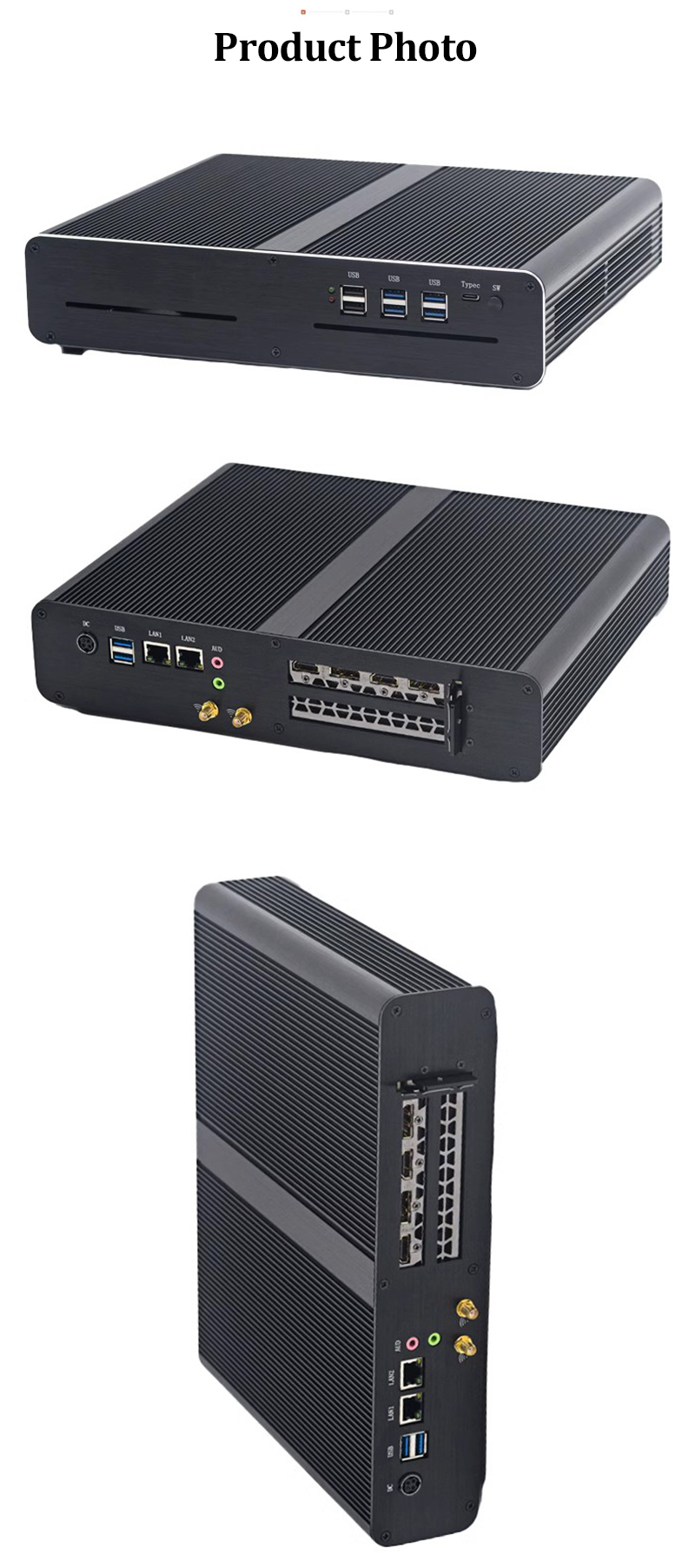 11th Gen Upgraded Version MINI Gaming PC Intel Core I7-11800H RTX 3070 8G RTX3060M 12G RTX4060 8G GPU 2 * DDR4 4 Screen Output - Image 4
