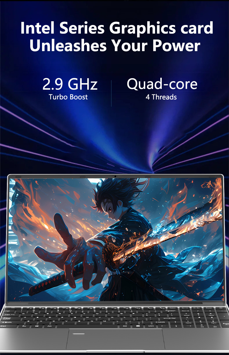 15.6' Intel Core I9 10980HK Windows 11 Pro Laptop Computer 32GB RAM 512GB 1TB 2TB SSD Portable Notebook PC Office Study Laptops - Image 6