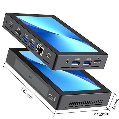 5.5 inch mini computer host 16 + 256G game entertainment office smart mini PC tablet