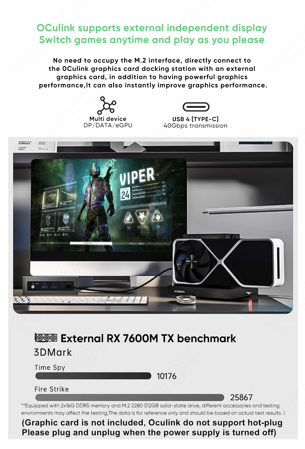AI Mini PC with AMD Ryzen AI 9 HX 370 ES AI 7 H 350 ES Radeon 880M Mini Gaming PC Windows 11 Pro/8K Display HDMI 2.1/USB4/DP2.1 - Image 3