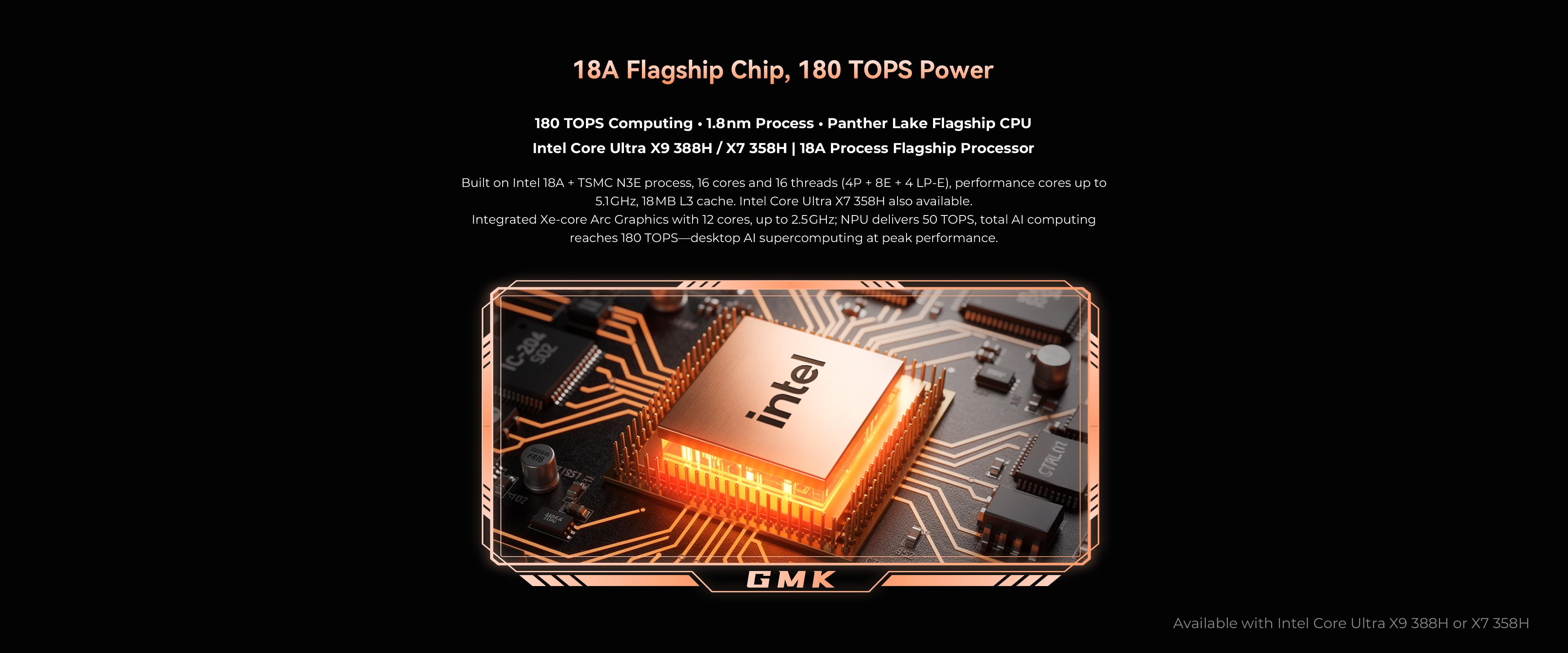 GMKtec EVO?T2S Mini PC Intel CoreUltra X7 358H 180 TOPS NPU 1.8nm Panther Lake Windows 11 Pro Gaming Office Local AI Workstation