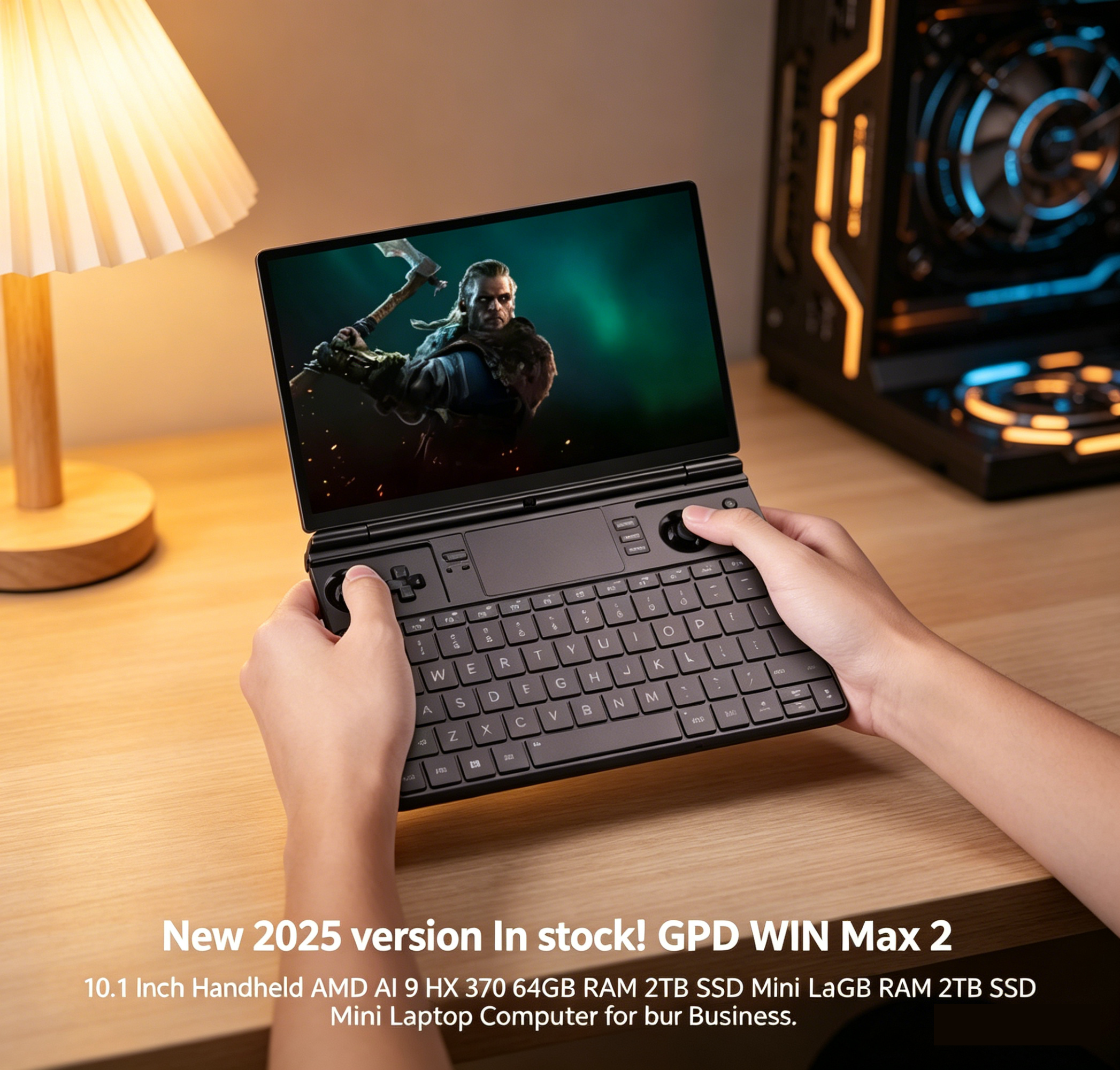 GPD WIN Max 2 10.1 Mini Laptop AMD HX 370 64GB 2TB