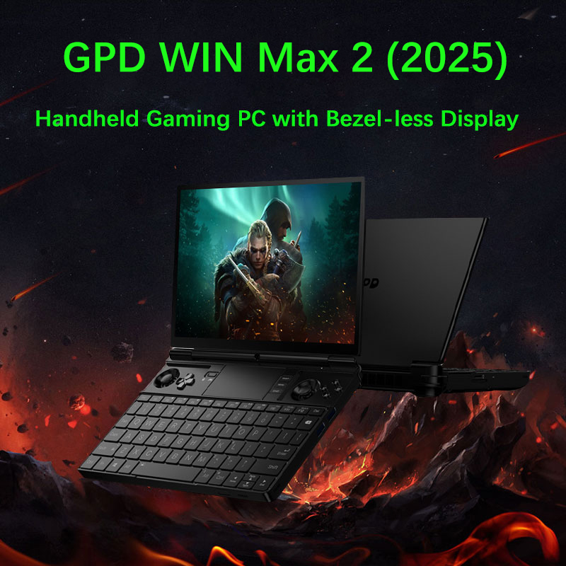GPD WIN Max 2 2025 10.1 Inch AMD AI 9 HX 370/8840U Windows11 Gaming PC Laptop Notebook Portable Game Computer 64GB RAM 2TB Nvme