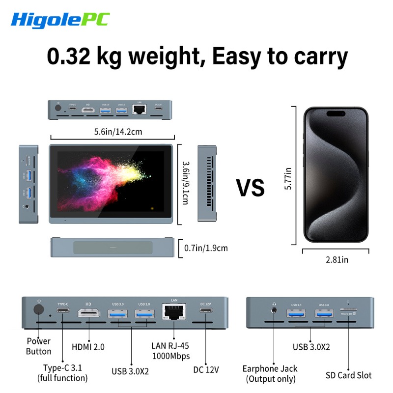 Hi Gaulle N5095 Mini PC 8GB 128GB Win11