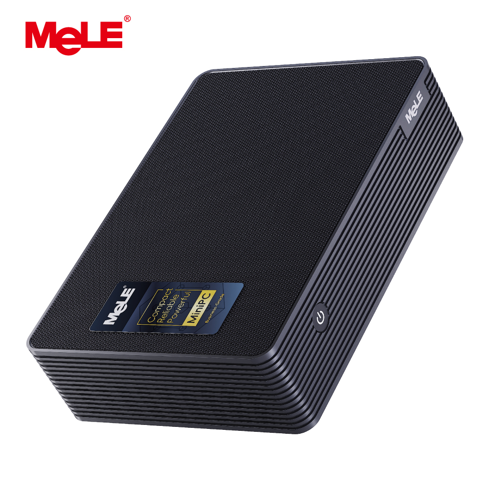 MeLE Fanless Mini PC QuieterHD3 N150,8GB 128GB Micro Computer Small Desktop with Gigabit Ethernet, WiFi 5 2xHDMI 2.0,DP 1.4