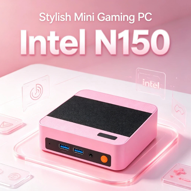 Mini PC Core N150 Compact Mini Laptop Windows 11 16GB RAM 1024GB SSD HD WiFi6 BT5.2 Multifunctional Daily Notebook Gaming PC