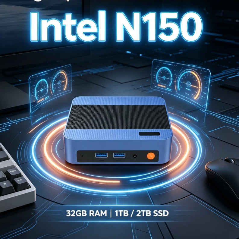 Mini PC Core N150 Compact Mini Laptop Windows 11 16GB RAM 1024GB SSD HD WiFi6 BT5.2 Multifunctional Daily Notebook Gaming PC - Image 5