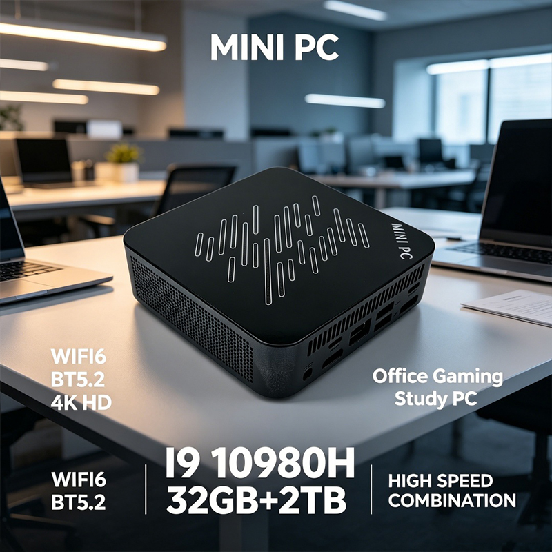 Mini PC Intel Core I9 10980H 32GB RAM 2TB SSD Mini Desktop Computer WIFI6 BT5.2 4K HD Office Gaming Study Small PC - Image 3