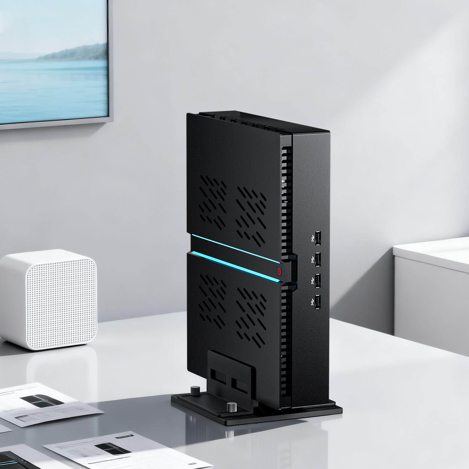 Msecore Intel Core i9 i7 RTX4070 RTX4060 RTX4060Ti Dedicated Card Window 11 Mini PC Desktop Gaming Computer 2Lan DDR5 NVME Wifi