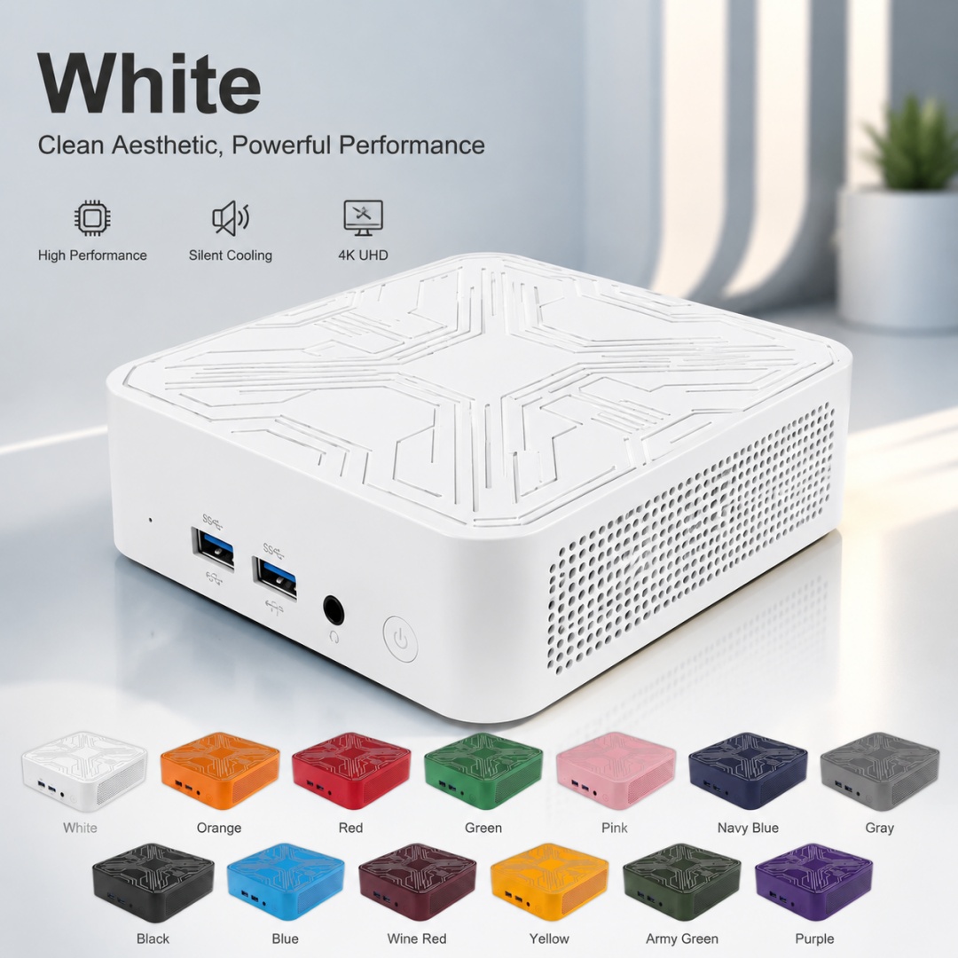 Multicolored Mini PC Intel Core I9-10980HK Win11 32GB+2TB SSD WiFi6 BT5.2 4K Portable PC for Gaming, Streaming & Video Works - Image 5