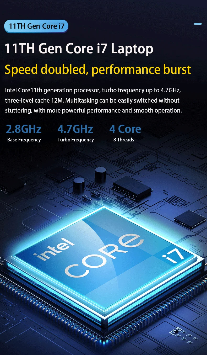 New 15.6" Gaming Laptop 11th Gen Intel i7 NVIDIA MX450 2G 16GB RAM 512GB SSD Fingerprint Unlock 1.8kg Ultra Slim Office Notebook
