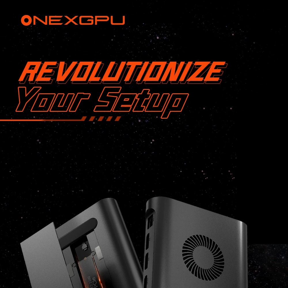ONEXGPU AMD Radeon RX 7600M XT Portable External Graphics Card Dock eGPU, OCu Link USB4 Laptop Handheld Gaming Docking Station