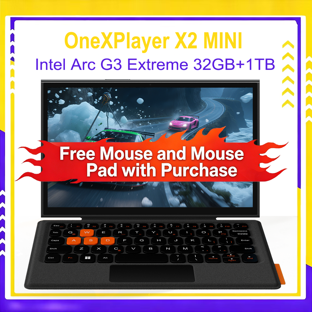 ONEXPLAYER X2 Mini 3-in-1 Handheld Game Console Intel Arc G3 Extreme 8.8