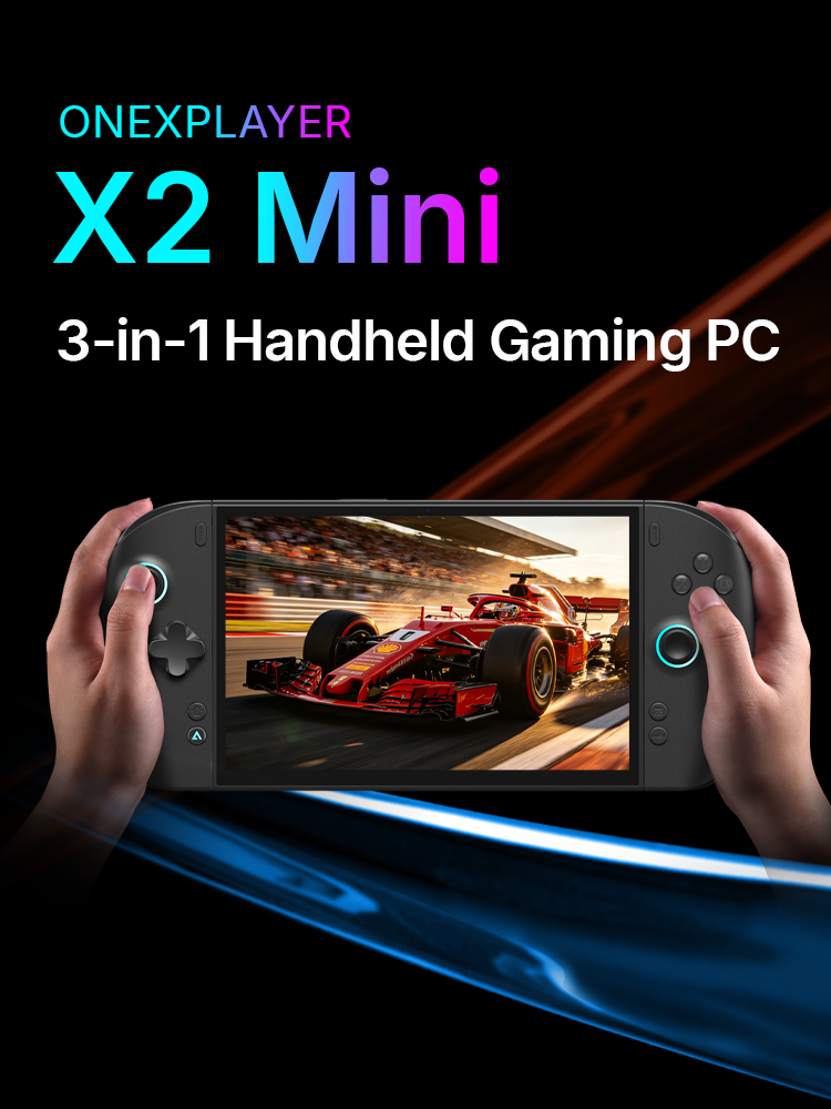 ONEXPLAYER X2 Mini 3-in-1 Handheld Game Console Intel Arc G3 Extreme 8.8