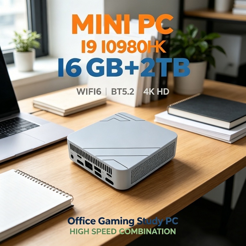 Portable Mini PC Intel i9-10980HK Powerful High Performance 32GB RAM 1TB SSD 4K Computer Gaming Office Household Use
