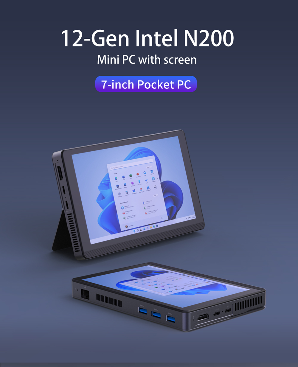 SIBOLAN Mini PC Intel N305 16GB 1TB DDR5 3.7GHz