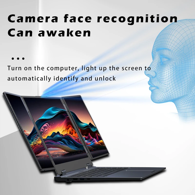 SZBOX MAX16 Intel i5-12450H Three Screen Display Notebook DDR4 3200MHz Wifi6 BT5.2 Support External graphics card Desktop Laptop