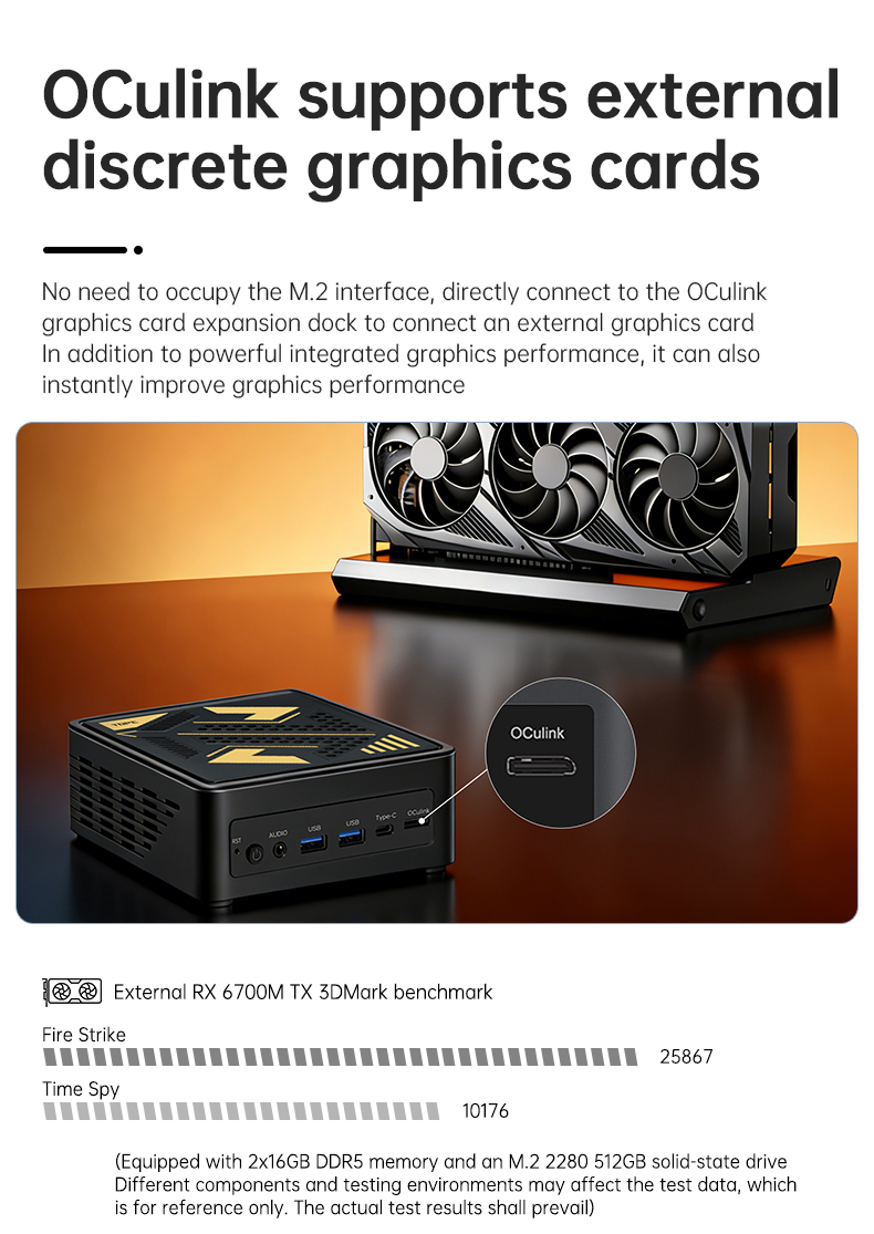 SZBOX Metal AI Mini PC AMD Ryzen AI 9 HX 470 HX 370 USB4 OCuLink Dual 2.5G LAN Dual NVMe SSD WiFi 6 BT5 Windows 11 Gaming Computer - Image 3