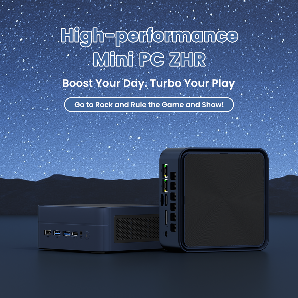 Texhoo MINI PC Ryzen7 6800H Windows 11 Pro LPDDR5 16G 6400Mhz 1TB M.2 NVME SSD WIFI6 BT5.2 3.2-4.7GHz DIY Gaming Computer