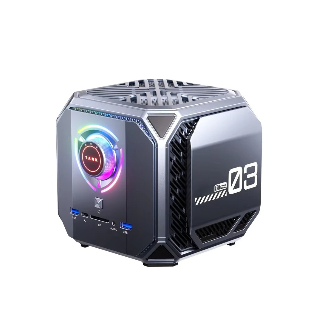 ZKMAGIC TANK 03 M1A MINI Gaming PC Core I9 12900H RTX3080 16G DDR5 32G Thunderbolt4 Dual 2.5G Lan Port MINI PC Gamer