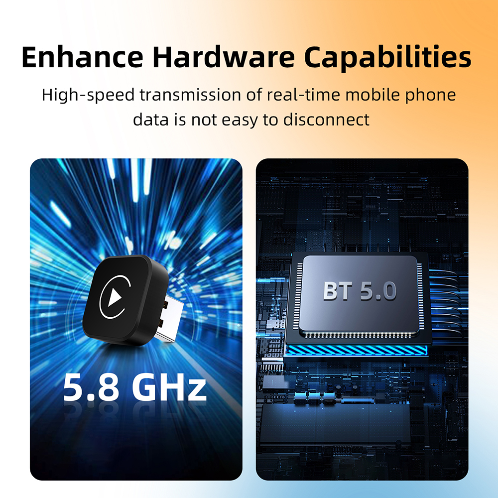 2 in 1 Wireless Car Play Dongle Wireless Android Auto Adapter AI Smart Box Car Intelligent Systems For Car With Wired Car Play - Image 5